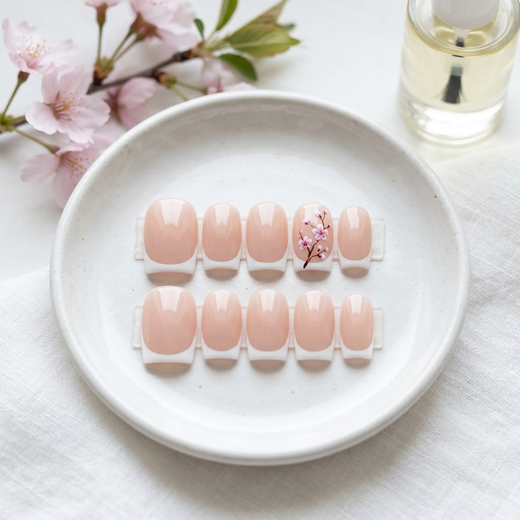 French tip nail collection